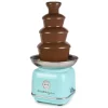 Dessert Makers Nostalgia 4-Tier Aqua Chocolate Fondue Fountain 1 Dessert Makers Nostalgia 4-Tier Aqua Chocolate Fondue Fountain -Costway Shop aqua nostalgia chocolate fountains clcf4aq 64 1000
