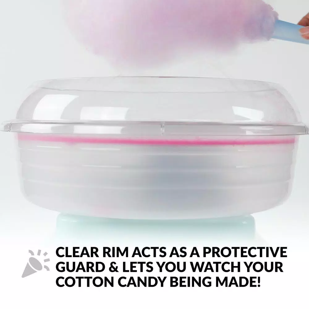 Dessert Makers Nostalgia Retro Aqua Electric Cotton Candy Maker With 2-Reusable Cotton Candy Cones 8 Dessert Makers Nostalgia Retro Aqua Electric Cotton Candy Maker With 2-Reusable Cotton Candy Cones - Image 6