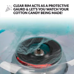 Dessert Makers Nostalgia Retro Aqua Hard And Sugar Free Cotton Candy Maker With Cotton Candy Cones -Costway Shop aqua nostalgia cotton candy machines pcm425aq 44 1000