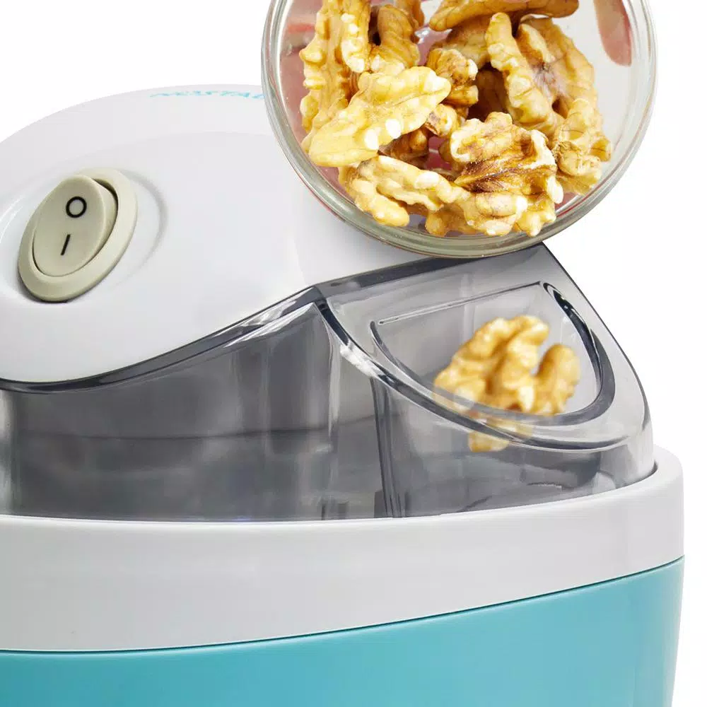 Dessert Makers Nostalgia 0.5 Qt. Aqua Electric Ice Cream Maker 5 Dessert Makers Nostalgia 0.5 Qt. Aqua Electric Ice Cream Maker - Image 3