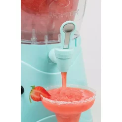 Dessert Makers Nostalgia 128 Oz. Aqua Margarita Maker -Costway Shop aqua nostalgia snow cone machines msb1aq 4f 1000
