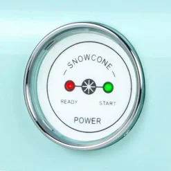 Dessert Makers Nostalgia 30 W Aqua Blue Snow Cone Maker With Retro Design -Costway Shop aqua nostalgia specialty dessert makers clsc1aq 1f 1000