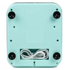 Dessert Makers Nostalgia 30 W Aqua Blue Snow Cone Maker With Retro Design -Costway Shop aqua nostalgia specialty dessert makers clsc1aq fa 1000