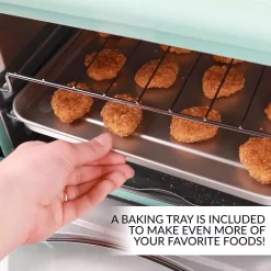 Toasters Nostalgia Retro 1500 W Aqua 12-Slice Convection Toaster Oven With Built-in Timer 6 Toasters Nostalgia Retro 1500 W Aqua 12-Slice Convection Toaster Oven With Built-in Timer -Costway Shop aqua nostalgia toaster ovens rtov2aq 44 1000