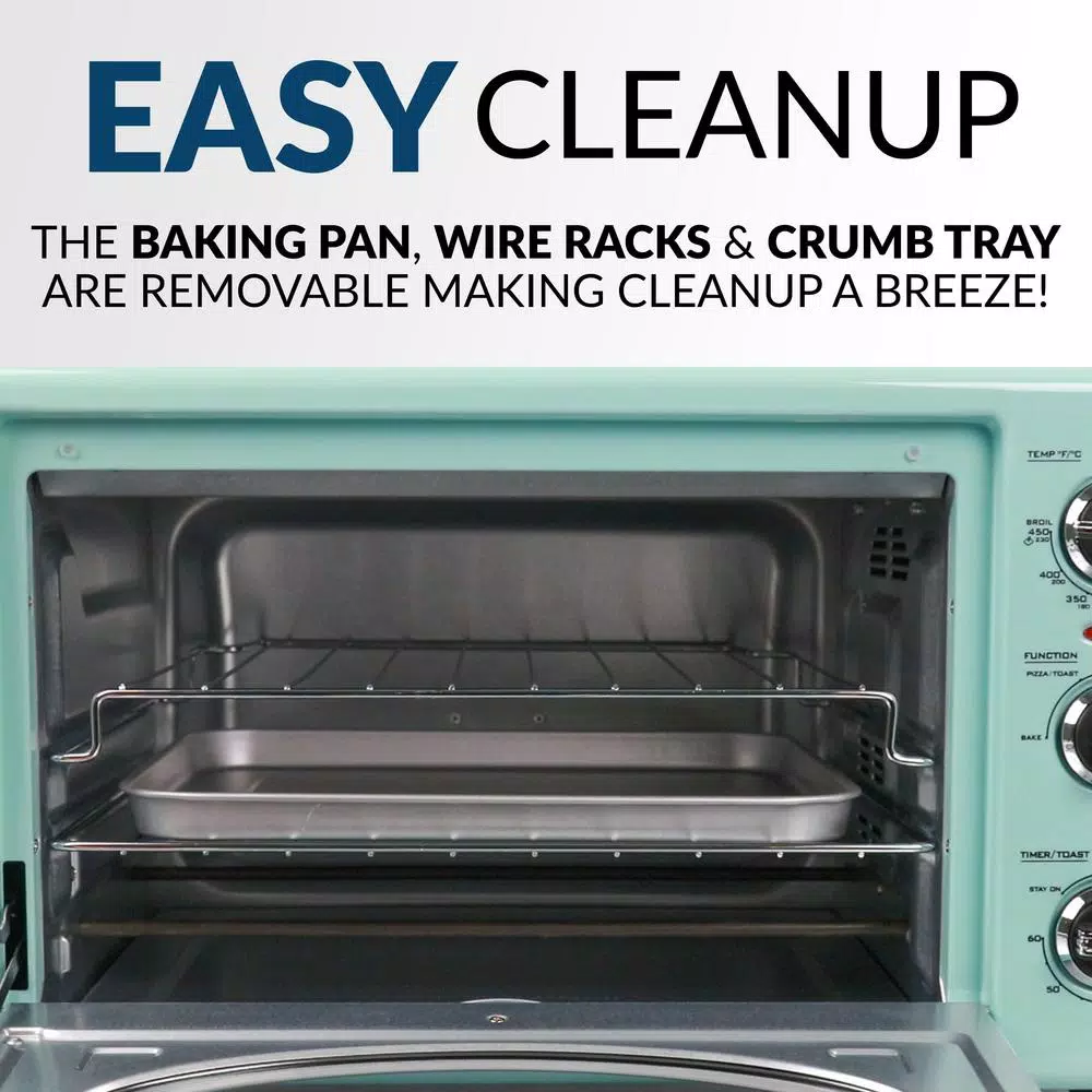 Nostalgia Retro 1500 W Aqua 12-Slice Convection Toaster Oven with Built-in Timer Toasters Nostalgia Retro 1500 W Aqua 12-Slice Convection Toaster Oven With Built-in Timer -Costway Shop aqua nostalgia toaster ovens rtov2aq fa 1000