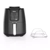 Air Fryers NINJA 4 Qt. Electric Black Air Fryer With Recipe Book 1 Air Fryers NINJA 4 Qt. Electric Black Air Fryer With Recipe Book -Costway Shop black and gray ninja air fryers af101 64 1000