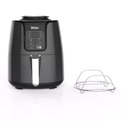 Air Fryers NINJA 4 Qt. Electric Black Air Fryer With Recipe Book