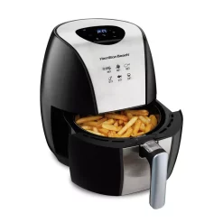 Air Fryers Hamilton Beach 3.4 Qt. Black Air Fryer With Nonstick Basket -Costway Shop black and silver hamilton beach air fryers 35065 31 1000