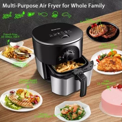 Air Fryers Costway 3.5 Qt. Electric Stainless Steel Air Fryer Oven Oilless Cooker 1300-Watts Auto Shut Off 9 Air Fryers Costway 3.5 Qt. Electric Stainless Steel Air Fryer Oven Oilless Cooker 1300-Watts Auto Shut Off -Costway Shop black and silvery costway air fryers ep23972 fa 1000