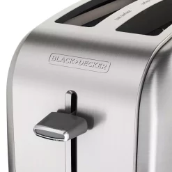 Toasters BLACK+DECKER 2-Slice Black And Stainless Steel Wide Slot Toaster With Crumb Tray 6 Toasters BLACK+DECKER 2-Slice Black And Stainless Steel Wide Slot Toaster With Crumb Tray -Costway Shop black and stainless steel black decker pop up toasters tr2400sd 44 1000