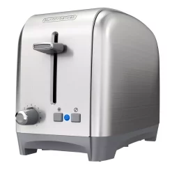 Toasters BLACK+DECKER 2-Slice Black And Stainless Steel Wide Slot Toaster With Crumb Tray 4 Toasters BLACK+DECKER 2-Slice Black And Stainless Steel Wide Slot Toaster With Crumb Tray -Costway Shop black and stainless steel black decker pop up toasters tr2400sd 4f 1000