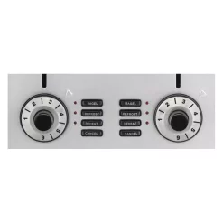 Toasters Cuisinart 4-Slice Black And Stainless Steel Wide Slot Toaster With Crumb Tray -Costway Shop black and stainless steel cuisinart pop up toasters cpt 340p1 4f 1000