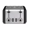 Toasters Cuisinart 4-Slice Black And Stainless Steel Wide Slot Toaster With Crumb Tray 2 Toasters Cuisinart 4-Slice Black And Stainless Steel Wide Slot Toaster With Crumb Tray -Costway Shop black and stainless steel cuisinart pop up toasters cpt 340p1 64 1000