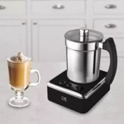 Coffee Makers KALORIK 13.5 Oz. Black Stainless Steel Electric Milk Frother 7 Coffee Makers KALORIK 13.5 Oz. Black Stainless Steel Electric Milk Frother -Costway Shop black and stainless steel milk frothers mfh 43974 bk 31 1000