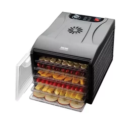 Food Processing AROMA Professional 6-Tray Black Food Dehydrator With Drip Tray -Costway Shop black aroma dehydrators afd 815b fa 1000