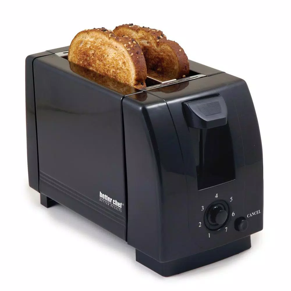 Better Chef 2-Slice Black Wide Slot Toaster Toasters Better Chef 2-Slice Black Wide Slot Toaster -Costway Shop black better chef pop up toasters 98580183m c3 1000