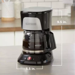 Coffee Makers BLACK+DECKER 5-Cup Black Coffeemaker -Costway Shop black black decker drip coffee makers cm0555b 1f 1000