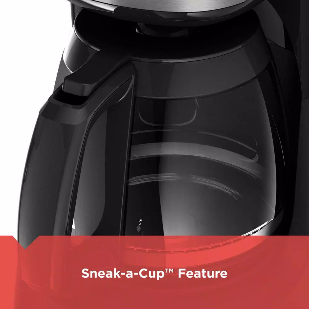Coffee Makers BLACK+DECKER 12-Cup Programmable Black Coffee Maker With Built-In Timer 9 Coffee Makers BLACK+DECKER 12-Cup Programmable Black Coffee Maker With Built-In Timer - Image 7