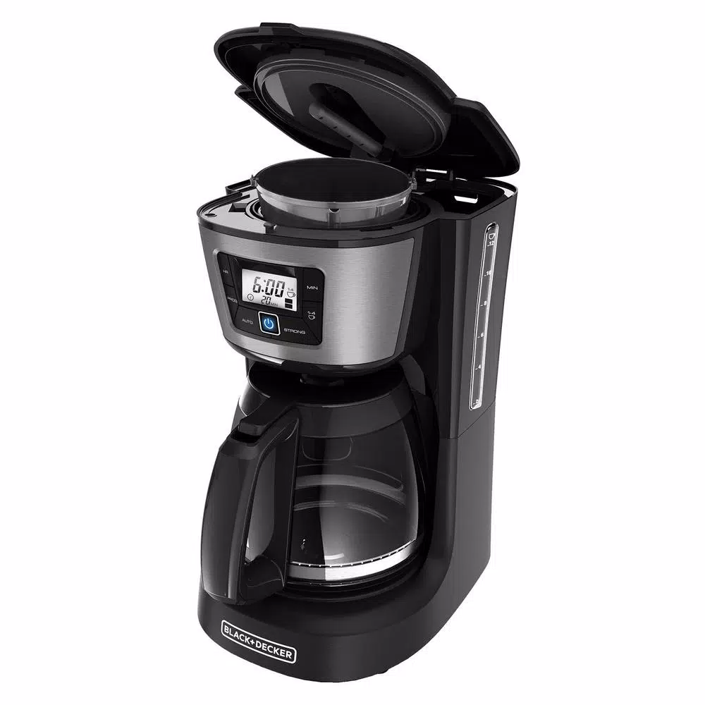 Coffee Makers BLACK+DECKER 12-Cup Programmable Black Coffee Maker With Built-In Timer 3 Coffee Makers BLACK+DECKER 12-Cup Programmable Black Coffee Maker With Built-In Timer