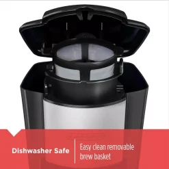 Coffee Makers BLACK+DECKER Black Single Serve Drip Coffee Maker With Travel Mug 5 Coffee Makers BLACK+DECKER Black Single Serve Drip Coffee Maker With Travel Mug -Costway Shop black black decker single serve coffee makers cm618 4f 1000