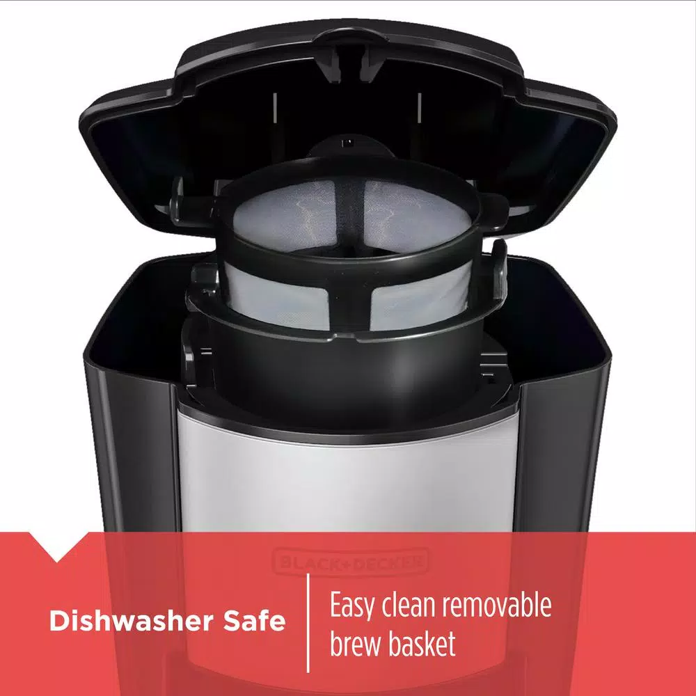 BLACK+DECKER Black Single Serve Drip Coffee Maker with Travel Mug Coffee Makers BLACK+DECKER Black Single Serve Drip Coffee Maker With Travel Mug -Costway Shop black black decker single serve coffee makers cm618 4f 1000