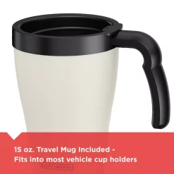 Coffee Makers BLACK+DECKER Brew’n Go Black Single Serve Coffee Maker With Travel Mug -Costway Shop black black decker single serve coffee makers dcm18 fa 1000