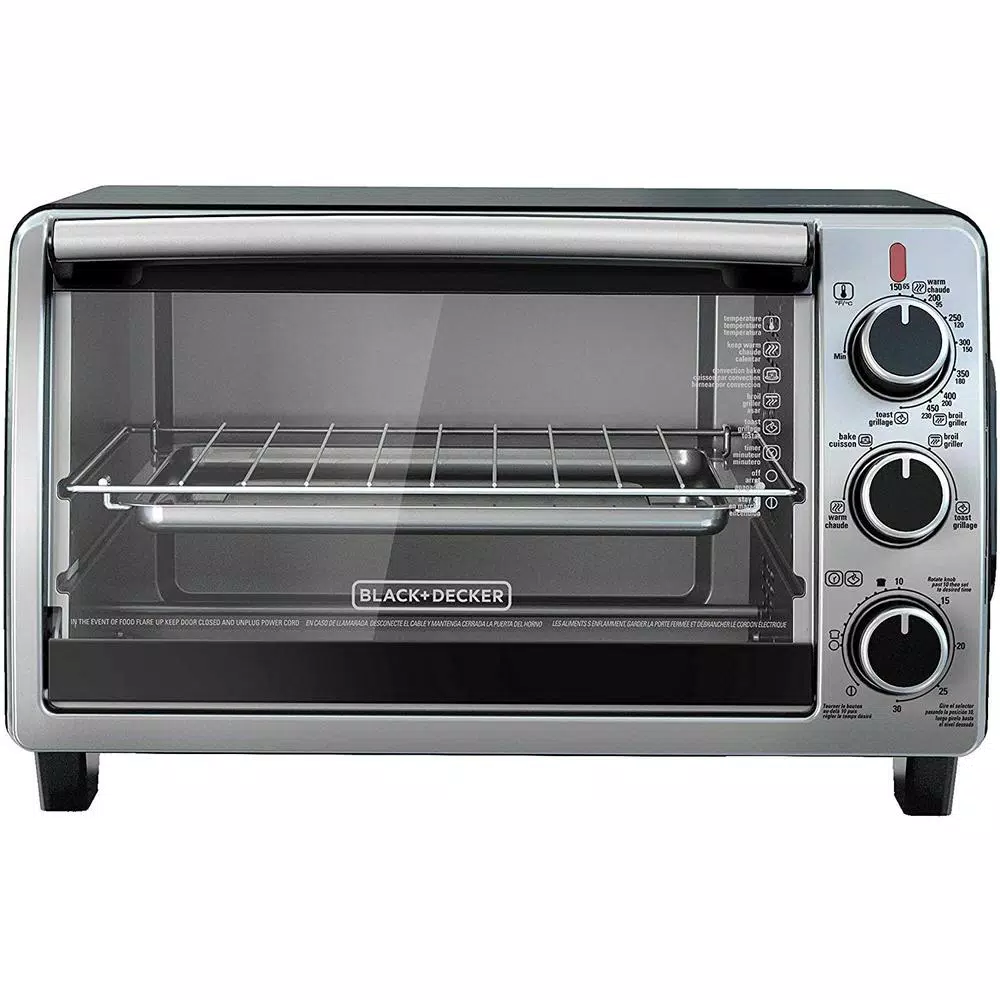 BLACK+DECKER 6-Slice Toaster Oven in Black Toasters BLACK+DECKER 6-Slice Toaster Oven In Black -Costway Shop black black decker toaster ovens to1950sbd 76 1000