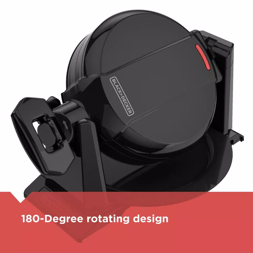 Electric Skillets & Indoor Grills BLACK+DECKER 2-Waffle Black Flip Belgian Waffle Maker 6 Electric Skillets & Indoor Grills BLACK+DECKER 2-Waffle Black Flip Belgian Waffle Maker - Image 4