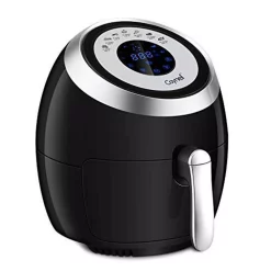 Air Fryers Boyel Living 4.2 Qt. 1500-Watt Black 5 L Frying Pot Digital Air Fryer XL Touchscreen Double Basket