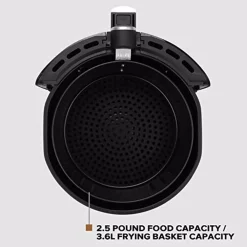 Air Fryers Boyel Living 4.2 Qt. 1500-Watt Black 5 L Frying Pot Digital Air Fryer XL Touchscreen Double Basket -Costway Shop black boyel living air fryers ay45001 fa 1000