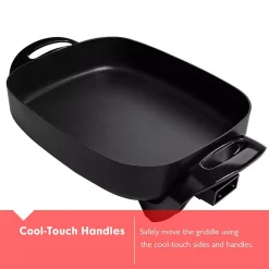 Electric Skillets & Indoor Grills Boyel Living 12 In. X 12 In. Black Nonstick Ceramic Electric Skillet 7 Electric Skillets & Indoor Grills Boyel Living 12 In. X 12 In. Black Nonstick Ceramic Electric Skillet -Costway Shop black boyel living electric skillets el43801 76 1000