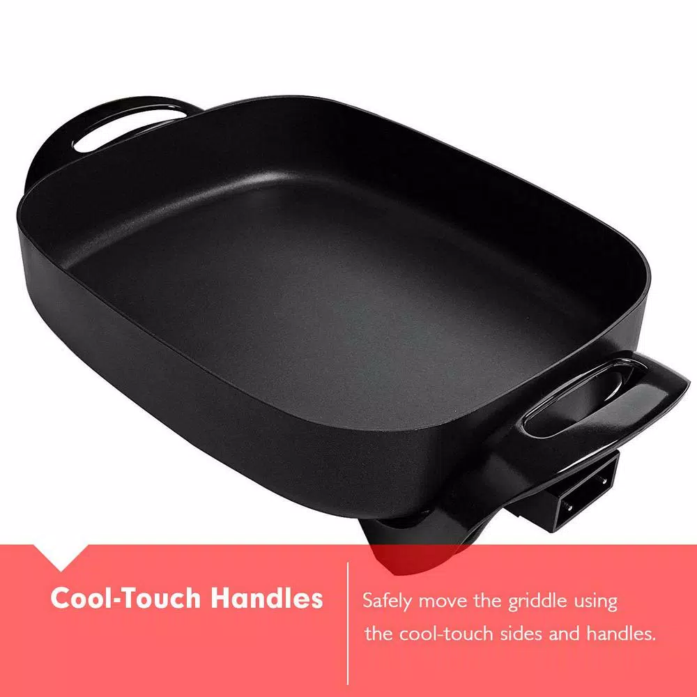 Boyel Living 12 in. x 12 in. Black Nonstick Ceramic Electric Skillet Electric Skillets & Indoor Grills Boyel Living 12 In. X 12 In. Black Nonstick Ceramic Electric Skillet -Costway Shop black boyel living electric skillets el43801 76 1000