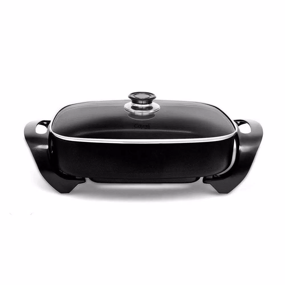 Boyel Living 12 in. x 12 in. Black Nonstick Ceramic Electric Skillet Electric Skillets & Indoor Grills Boyel Living 12 In. X 12 In. Black Nonstick Ceramic Electric Skillet -Costway Shop black boyel living electric skillets el43801 c3 1000