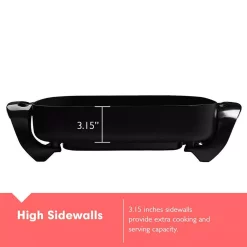 Electric Skillets & Indoor Grills Boyel Living 16 In. X 12 In. X 3.15 In. 8 Qt Black Professional Non-stick Copper Electric Frying Pan 4 Electric Skillets & Indoor Grills Boyel Living 16 In. X 12 In. X 3.15 In. 8 Qt Black Professional Non-stick Copper Electric Frying Pan -Costway Shop black boyel living electric skillets el43802 1f 1000