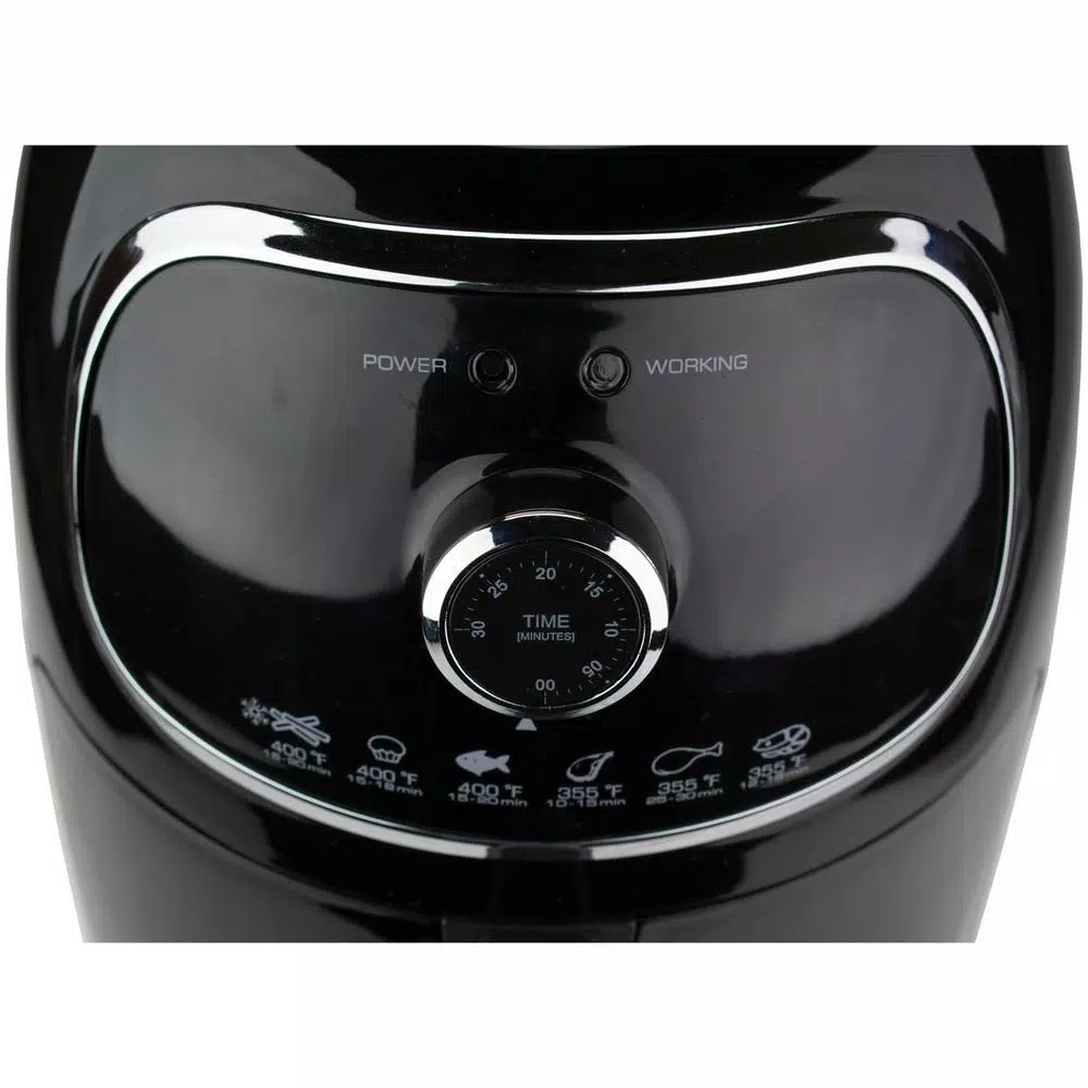 Air Fryers Brentwood Appliances 2 Qt. Black Small Electric Air Fryer With Timer And Temperature Control 4 Air Fryers Brentwood Appliances 2 Qt. Black Small Electric Air Fryer With Timer And Temperature Control - Image 2
