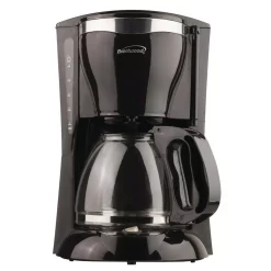 Coffee Makers Brentwood Appliances 12-Cup Black Coffee Maker With 16 Oz. Stainless Steel Heated Travel Mug And 12-Volt Car Adapter -Costway Shop black brentwood appliances drip coffee makers 843631123188 fa 1000
