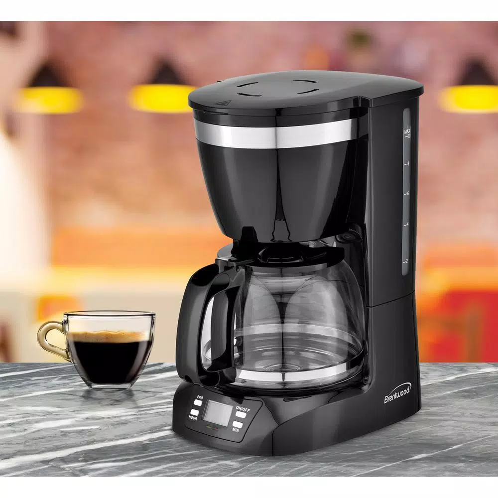 Brentwood Appliances 10-Cup Black Digital Coffee Maker Coffee Makers Brentwood Appliances 10-Cup Black Digital Coffee Maker -Costway Shop black brentwood appliances drip coffee makers ts 219bk 31 1000