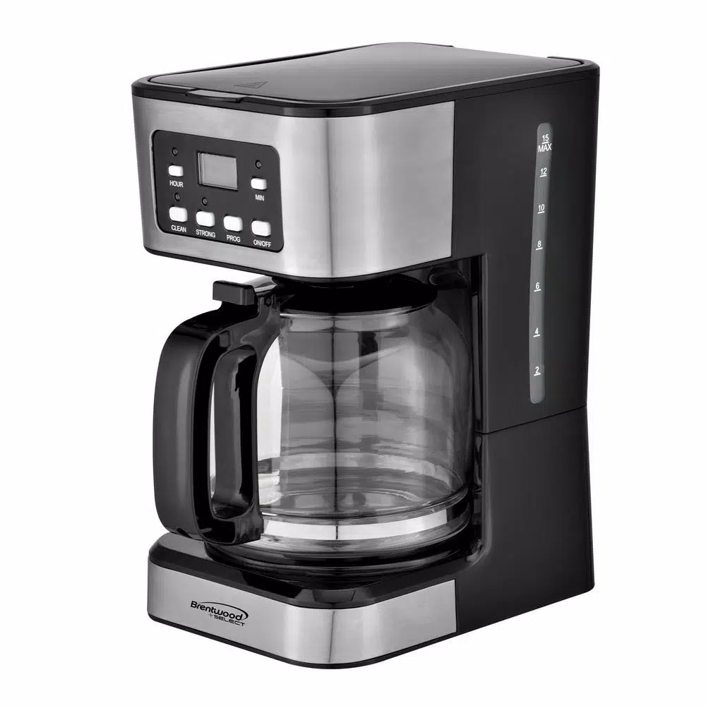 Brentwood Appliances 12-Cup Black Digital Coffee Maker Coffee Makers Brentwood Appliances 12-Cup Black Digital Coffee Maker -Costway Shop black brentwood appliances drip coffee makers ts 222bk 64 1000