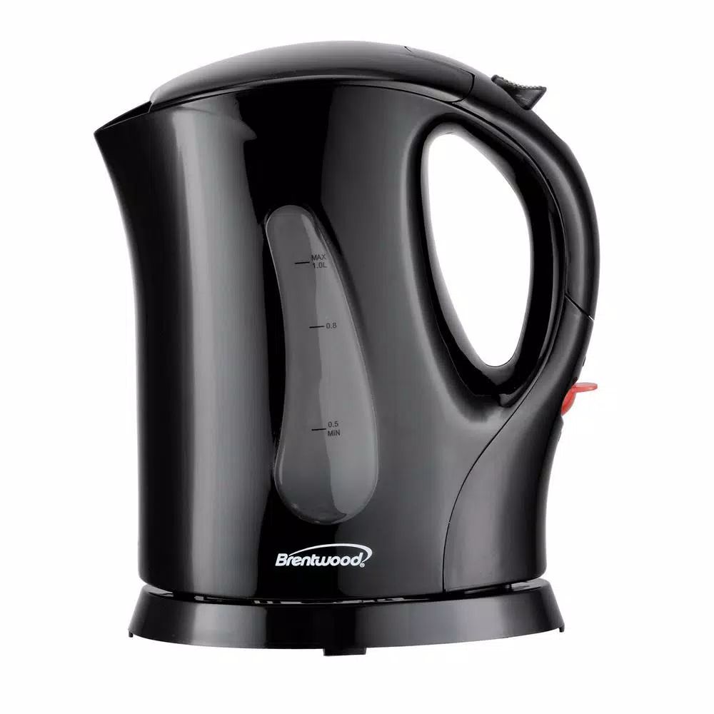 Electric Kettles Brentwood Appliances 4-Cup Black BPA-Free Cordless Electric Kettle