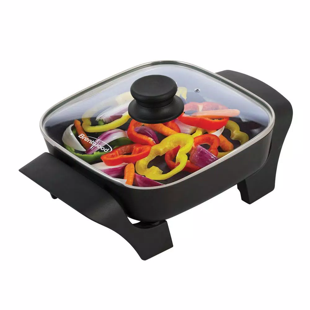 Electric Skillets & Indoor Grills Brentwood Appliances 16 Sq. In. Black Nonstick Electric Skillet With Glass Lid 8 Electric Skillets & Indoor Grills Brentwood Appliances 16 Sq. In. Black Nonstick Electric Skillet With Glass Lid - Image 6