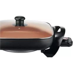 Electric Skillets & Indoor Grills Brentwood Appliances 144 Sq. In. Copper Nonstick Electric Skillet 11 Electric Skillets & Indoor Grills Brentwood Appliances 144 Sq. In. Copper Nonstick Electric Skillet -Costway Shop black brentwood appliances electric skillets sk 66 4f 1000