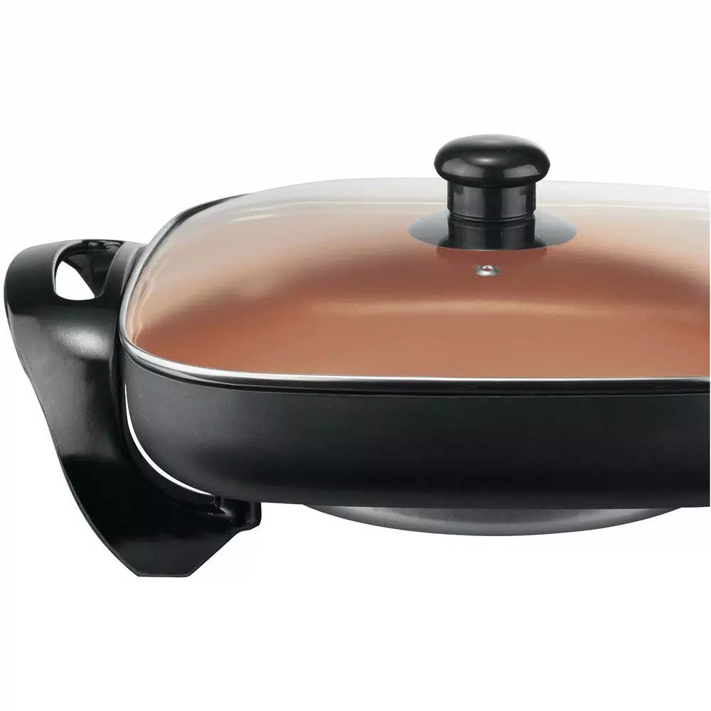 Electric Skillets & Indoor Grills Brentwood Appliances 144 Sq. In. Copper Nonstick Electric Skillet 4 Electric Skillets & Indoor Grills Brentwood Appliances 144 Sq. In. Copper Nonstick Electric Skillet - Image 2