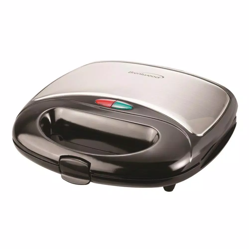 Electric Skillets & Indoor Grills Brentwood Appliances 750 W Black Nonstick Panini Press And Sandwich Maker 3 Electric Skillets & Indoor Grills Brentwood Appliances 750 W Black Nonstick Panini Press And Sandwich Maker