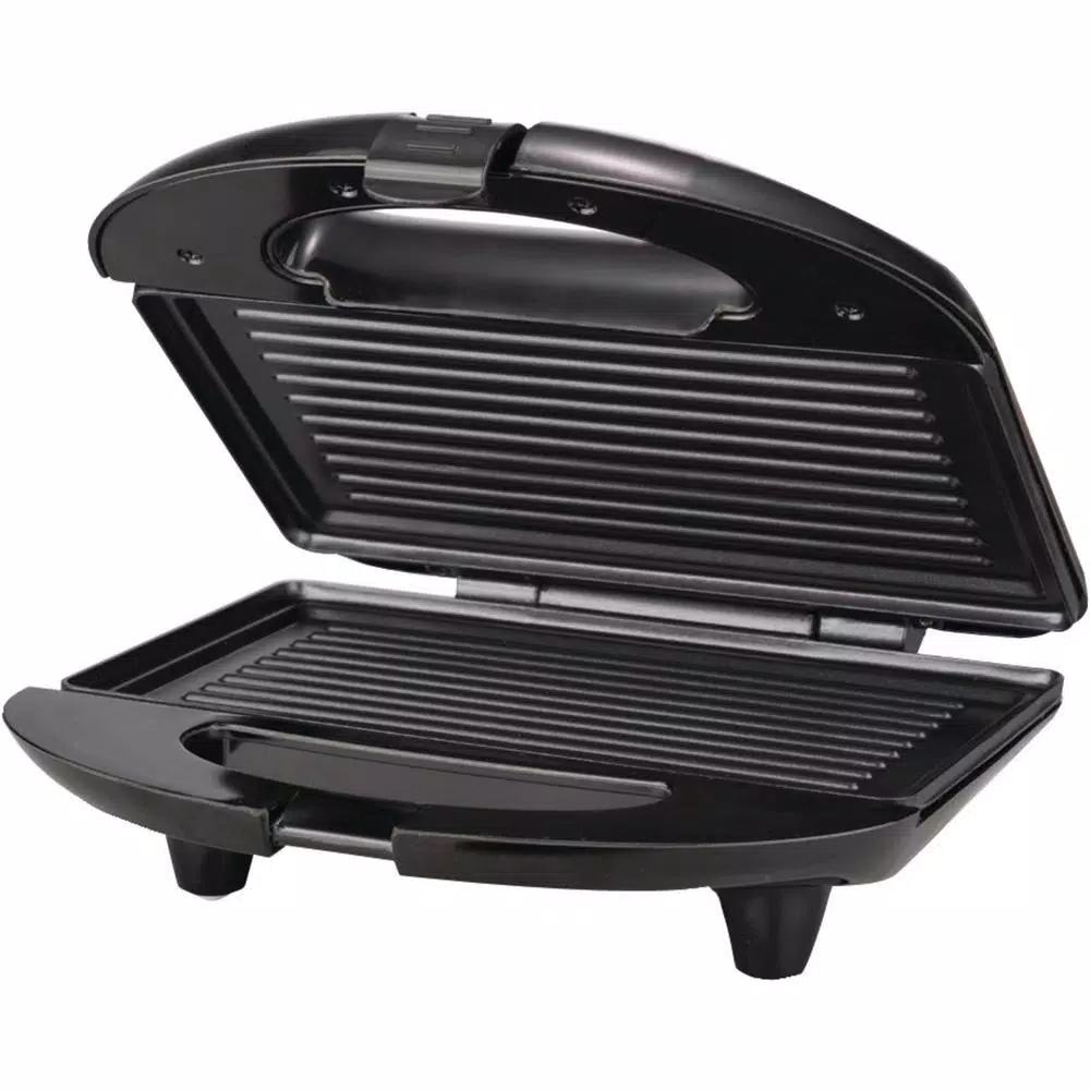 Electric Skillets & Indoor Grills Brentwood Appliances 750 W Black Nonstick Panini Press And Sandwich Maker 6 Electric Skillets & Indoor Grills Brentwood Appliances 750 W Black Nonstick Panini Press And Sandwich Maker - Image 4