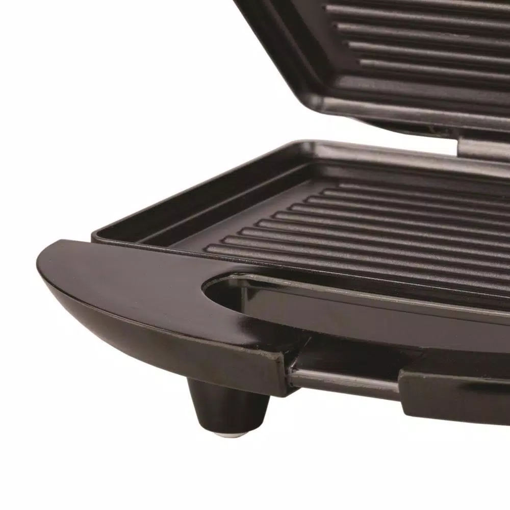 Electric Skillets & Indoor Grills Brentwood Appliances 750 W Black Nonstick Panini Press And Sandwich Maker 4 Electric Skillets & Indoor Grills Brentwood Appliances 750 W Black Nonstick Panini Press And Sandwich Maker - Image 2