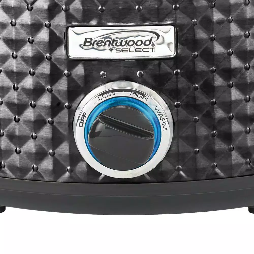 Cookers Brentwood Appliances Diamond 7 Qt. Black Slow Cooker With Tempered Glass Lid 9 Cookers Brentwood Appliances Diamond 7 Qt. Black Slow Cooker With Tempered Glass Lid - Image 7