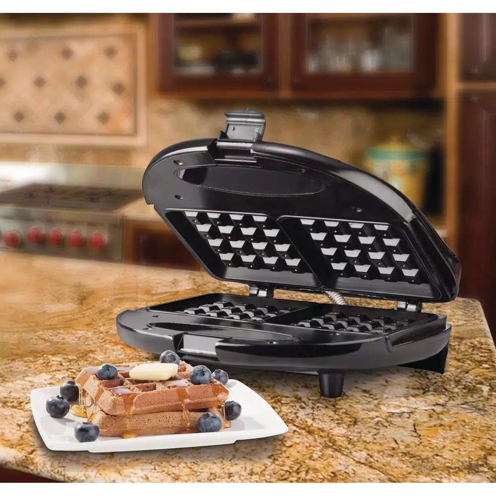 Electric Skillets & Indoor Grills Brentwood Appliances 750 W Dual Black Nonstick Waffle Maker 9 Electric Skillets & Indoor Grills Brentwood Appliances 750 W Dual Black Nonstick Waffle Maker - Image 7