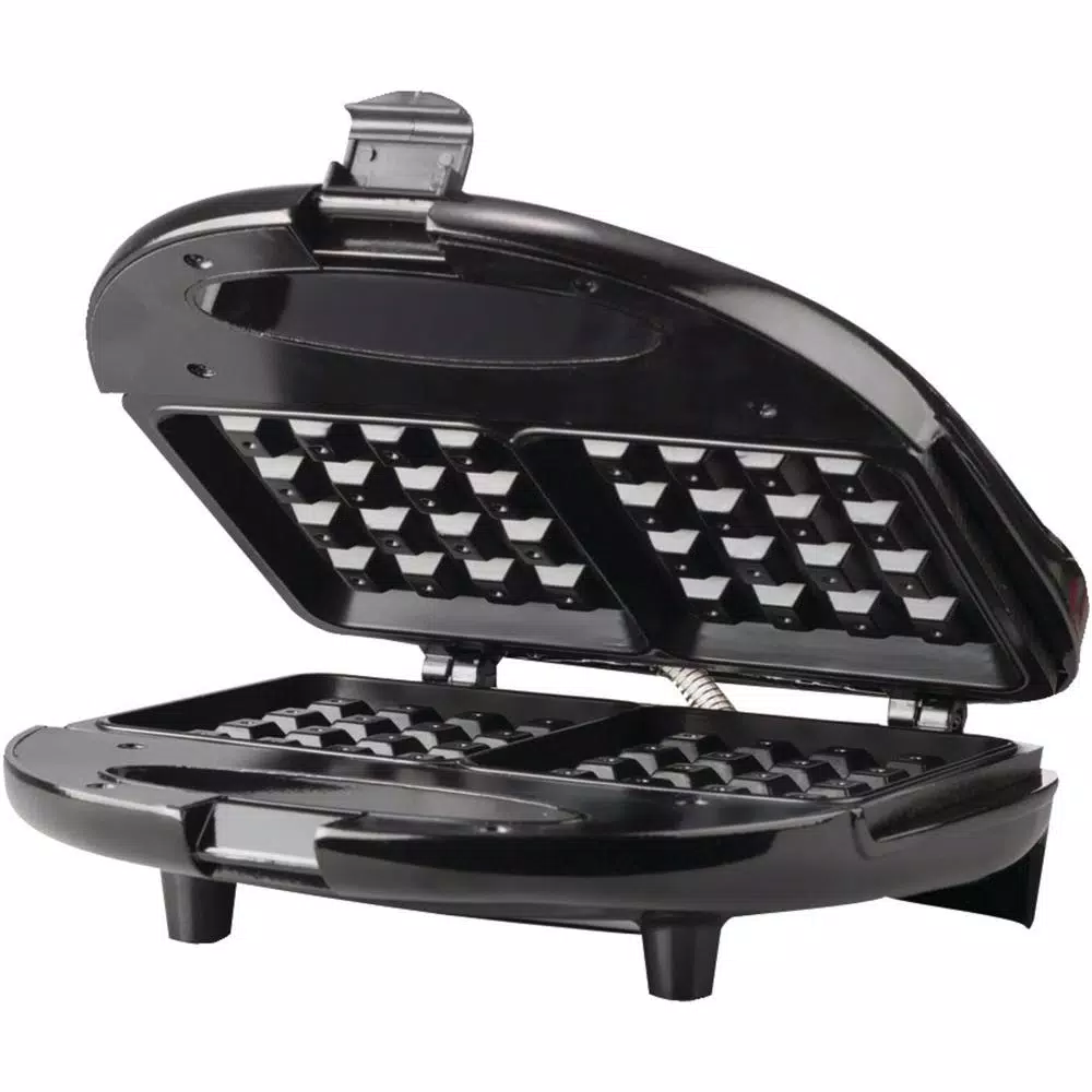 Electric Skillets & Indoor Grills Brentwood Appliances 750 W Dual Black Nonstick Waffle Maker 5 Electric Skillets & Indoor Grills Brentwood Appliances 750 W Dual Black Nonstick Waffle Maker - Image 3