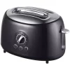 Toasters Brentwood Retro 2-Slice Black Extra-Wide Slot Toaster With Cool-Touch Exterior -Costway Shop black brentwood pop up toasters ts 270bk 64 1000