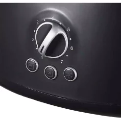 Toasters Brentwood Retro 2-Slice Black Extra-Wide Slot Toaster With Cool-Touch Exterior -Costway Shop black brentwood pop up toasters ts 270bk fa 1000